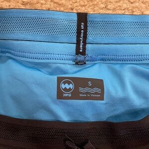 Janji Sky Blue and Dark Brown Shorts